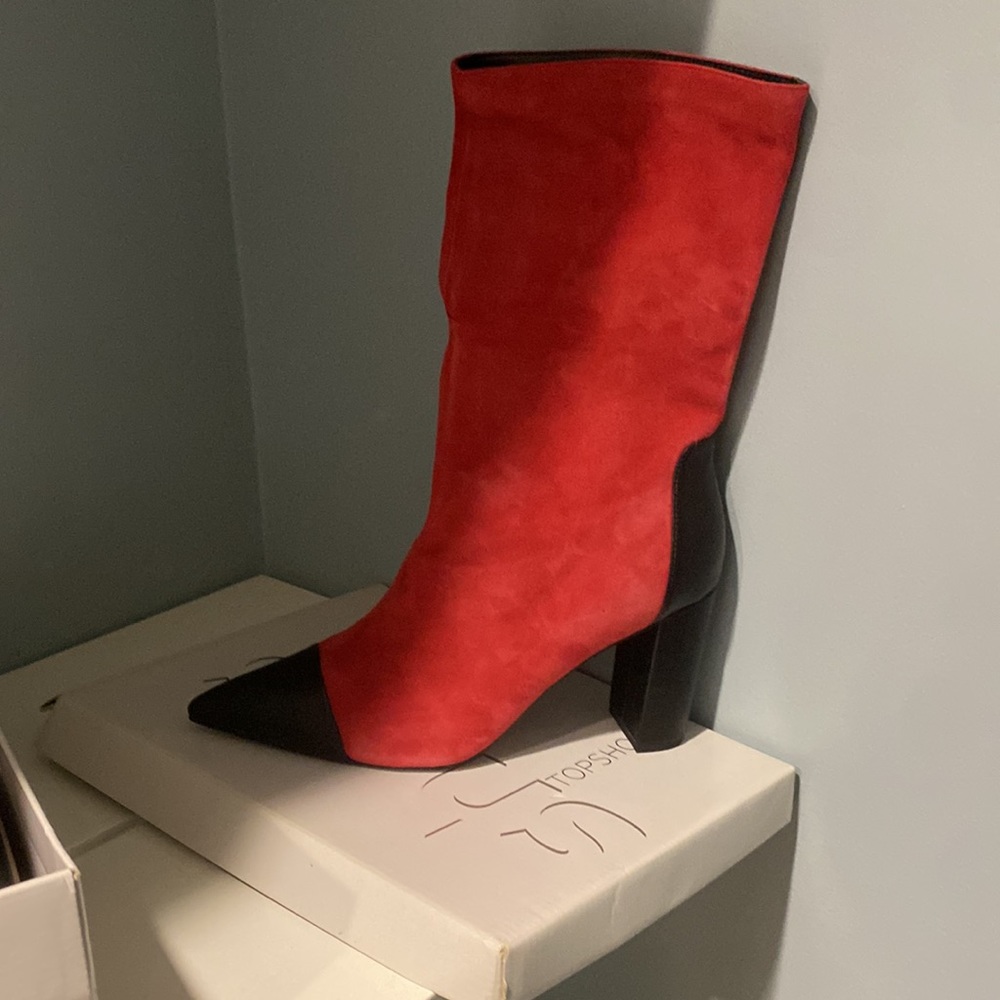 Topshop asos zara style suede boots